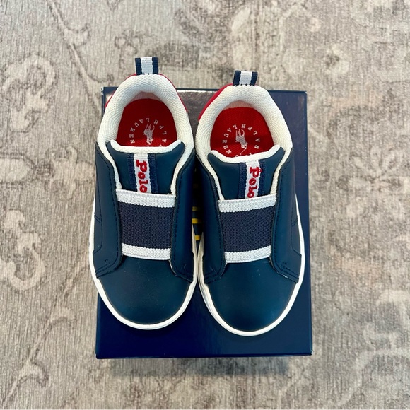 Polo Ralph Lauren Baby - Heritage Court II Toddler Slip-ons - Toddler Boys Sz 6T - Picture 2 of 5